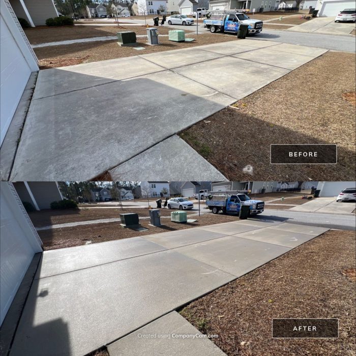 Driveway & Concrete Cleaning job in Summerville SC