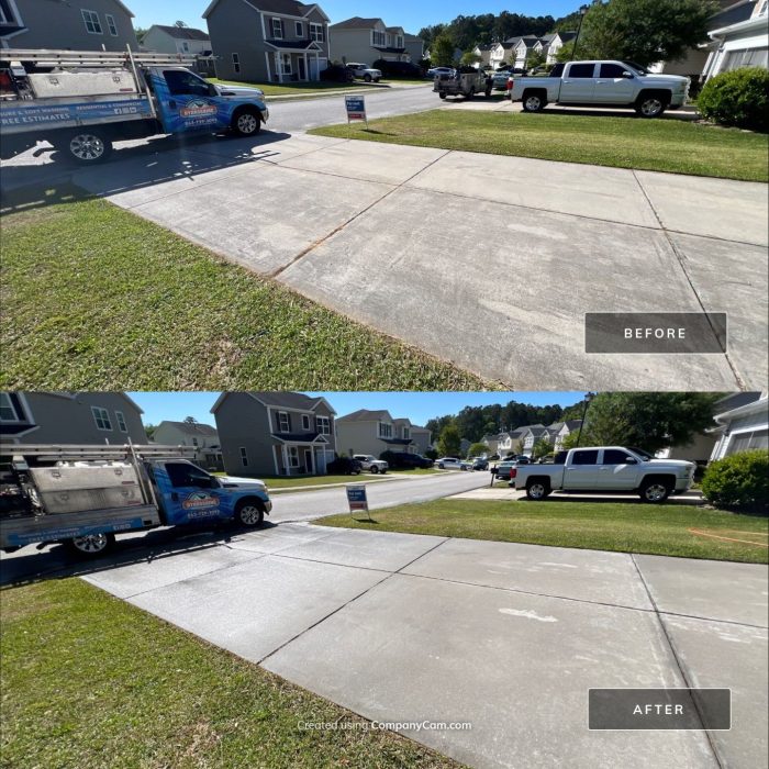 Driveway & Concrete Cleaning projects in Summerville SC