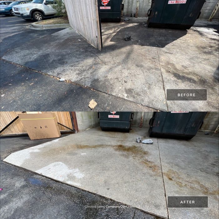 Dumpster Pad Cleaning services in Summerville SC