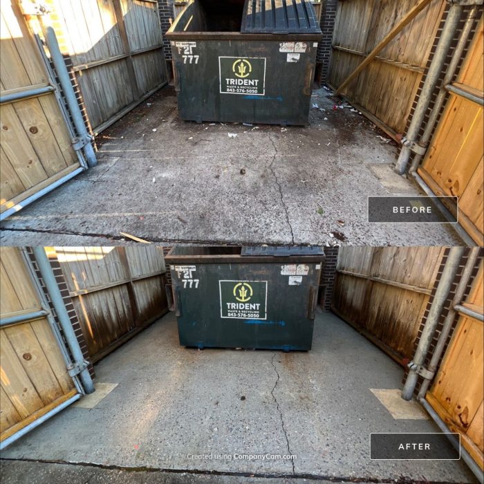 Dumpster Pad Cleaning near Summerville SC